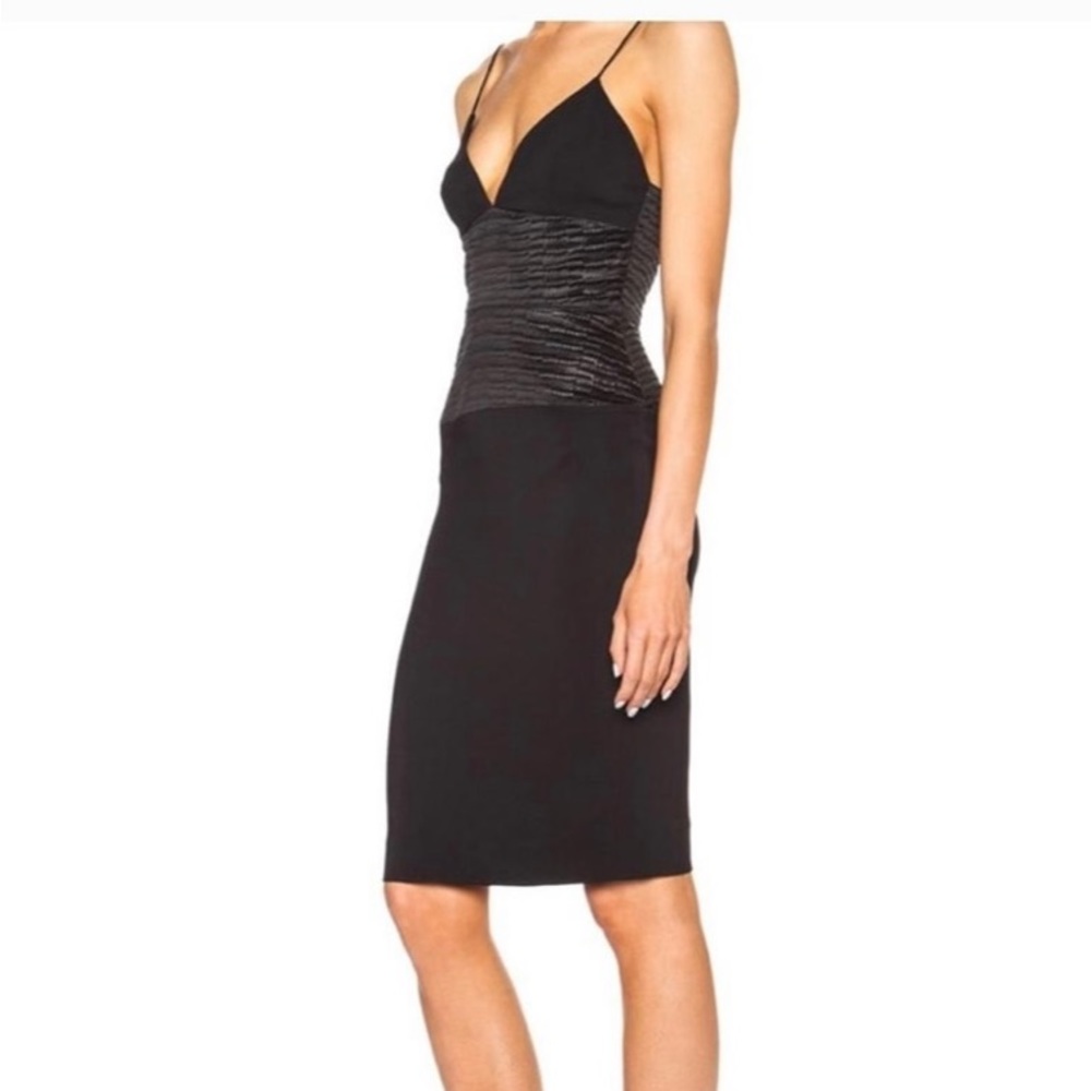 L’AGENCE Women’s Little Black Dress Mid-Length Cocktail Dress